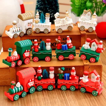 20 штук рождественских украшений, Рождественский деревянный поезд, подарки для детского сада, Рождественские украшения, подарки