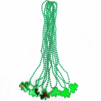 6шт Ожерелье для тематической вечеринки в честь Дня Святого Патрика, ожерелье для Ирландского дня, ожерелье для вечеринки с буквами Клевера