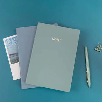C90C Premium Soft PU A5 Notebook Journal Classic Morandi Colors 160 Листов Плотной Чернильной Бумаги 100gsm для бизнеса
