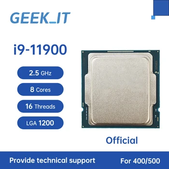 Core i9-11900 SRKNJ 2,5 ГГц 8-ядерный 16-потоковый процессор 16 МБ 65 Вт LGA1200 CPU Процессор i9 11900