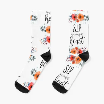 SLP - это произведение искусства Heart Socks, компрессионные носки, женские носки, мужские носки