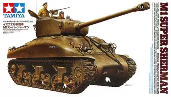 Tamiya 35322 в масштабе 1/35 M1 Сборная модель танка Супер Шерман Конструкторы для взрослых Хобби Статические Игрушки Коллекция моделей