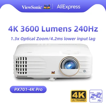 Viewsonic 4K Проектор 3840x2160 с частотой обновления 240 Гц 3D HDR Celling Video Beamer Cinema Для Домашнего Кинотеатра PX701-4K Pro