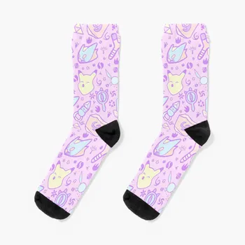 Zelda Doodlez (розовая пастельная версия) Носки Funny Socks