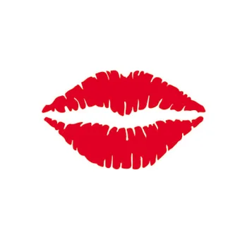 Автомобильные наклейки HonC Kiss Lip Сексуальная девушка Губная помада Наклейка на стену Виниловые наклейки На окна автомобиля Домашнее украшение водонепроницаемый 17 * 10 см