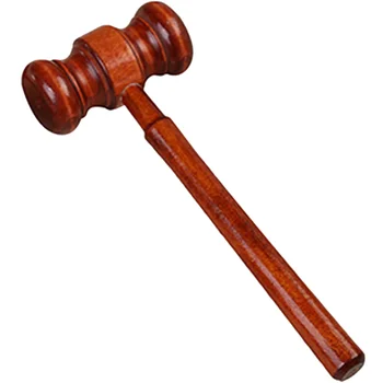 Выстрел Молотком Судьи в Зале суда для Аукционов Детская Одежда Платье Судьи На Заказ Деревянный Мини-Молоток Игрушка