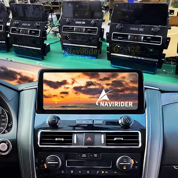Для Nissan Patrol Y62 Infiniti QX80 QX56 12,3 Экран Android 13 Автомобильная GPS навигация Автоматический мультимедийный видеоплеер Беспроводной Carplay