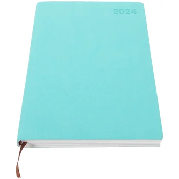 Записная книжка на 2024 год, портативный планировщик, блокнот, записная книжка для работы, Еженедельный и ежемесячный Удобный академический календарь, Деликатный