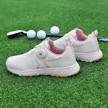 Кроссовки для гольфа, Женская спортивная обувь для профессиональных игроков в гольф, Кроссовки для гольфа, Травяная обувь для гольфа, Женская удобная обувь для прогулок на открытом воздухе