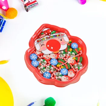 Ластик для рождественских головоломок Съемный канцелярский резиновый ластик для детских учебных принадлежностей Сувениры для рождественской вечеринки Подарки