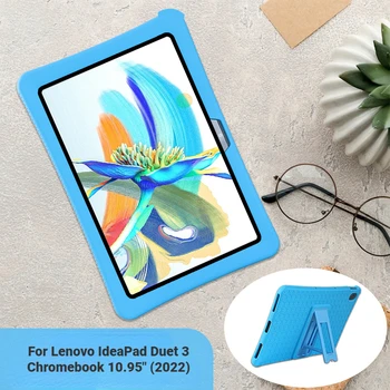 Мягкий Силиконовый Чехол с Подставкой Для Lenovo IdeaPad Duet 3 Chromebook Case 10,95 