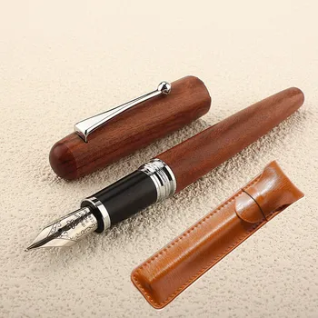 Новая роскошная деревянная авторучка Канцелярские принадлежности Чернильные ручки в подарок