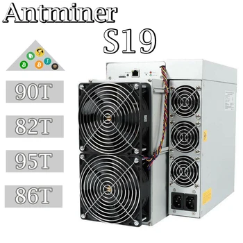 Новый Antminer S19 90Th Asic Miner, 82-й 95-й 86-тонный майнер для майнинга криптовалюты BTC, бесплатная доставка