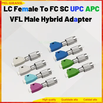 Оптический измеритель мощности LC Female To FC SC UPC APC VFL Male Визуальный дефектоскоп Оптоволоконный Гибридный адаптер simplex Single mode Optic FTTH