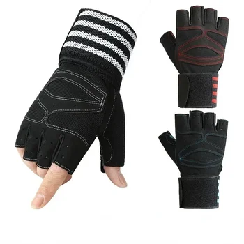 Перчатки для спортзала, перчатки для тяжелой атлетики, перчатки для бодибилдинга, спортивные перчатки для велоспорта, спортивные перчатки для тренировок, мужские Женские
