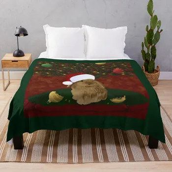 Плед с озорным рождественским кроликом Мягкий Большой диван Стеганое одеяло с ворсом аниме Одеяла