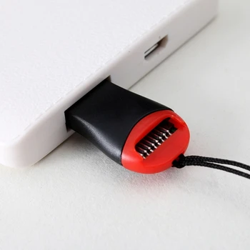Портативный Мини-Адаптер Для Чтения Карт Памяти USB2.0 SDHC Card Reader с Ремешком