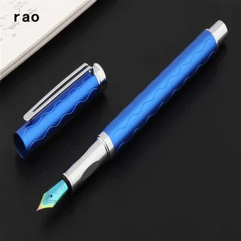 Роскошное качество 3703 Синяя деловая офисная ручка с цветным пером, студенческие школьные Канцелярские принадлежности, чернила для письма