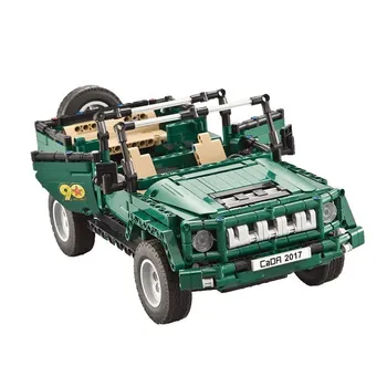 Технический автомобиль с дистанционным управлением, парадный автомобиль, модель военного грузовика, строительные блоки, игрушки для детей, подарки для детей