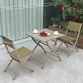 Уличный алюминиевый складной стол для кемпинга, пикника на открытом воздухе, текстильные пляжные столы и стулья