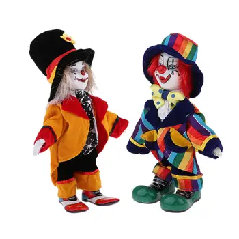 Фарфоровая кукла-клоун, фигурка, модель, поделки для украшения домашнего стола, детские коллекции подарков на день рождения
