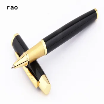 роскошные высококачественные ручки-роллеры черного цвета 8007 для бизнеса и офиса со средним кончиком Новые