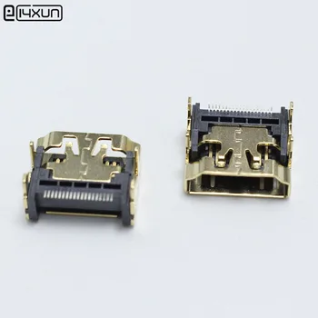 1/2/5шт DIY HDMI Type A Сварочный Разъем-Розетка 19-Контактного SMT-Разъема 4 Фута Позолоченной Розетки