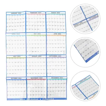 1 комплект стираемого настенного календаря сухого стирания подвесного календаря ежемесячного календаря