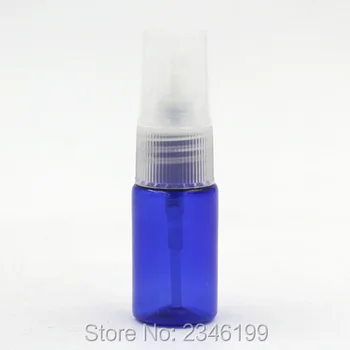 10 мл Пустой синий флакон-распылитель, Флакон для косметической упаковки, Пустой Маленький Пластиковый контейнер-распылитель из ПЭТ, Синяя бутылка 100 шт./лот