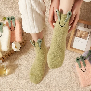 Забавные носки. Высококачественные удобные носки с милым животным рисунком -носки-трубочки, Зимние модные аксессуары, Должно быть, очаровательные