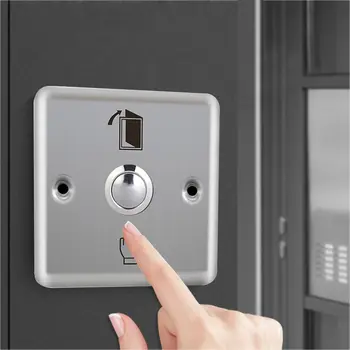 Кнопочная защита дома Переключатель контроля доступа из нержавеющей стали, Дверной выключатель, Выключатель выхода, Электронный дверной замок