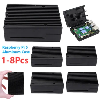Корпус Raspberry Pi 5 Сверхмощный Металлический корпус с пассивным охлаждением Антикоррозийный Металлический корпус Pi 5 Прост в установке Подходит для Raspberry Pi 5