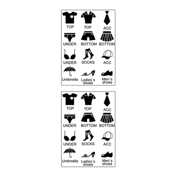 Наклейка С Логотипом Одежды Организация Одежды Съемные Наклейки На Комод Для Хранения Этикеток Для Гардероба Костюмы Мальчиков