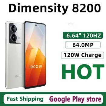 Оригинальный мобильный Телефон Vivo Iqoo Z8 Dimensity 8200 Android 13,0 Face ID 6,64 