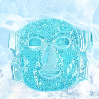 Холодная маска для лица из ПВХ, снимающая отек, холодный компресс со льдом, маска для лица, холодный Горячий компресс, многоразового использования, многофункциональная для физического охлаждения